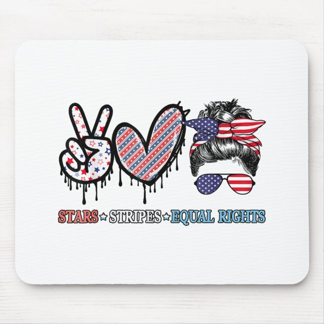 Funny US Flag Patriotic Mousepad (Vorne)