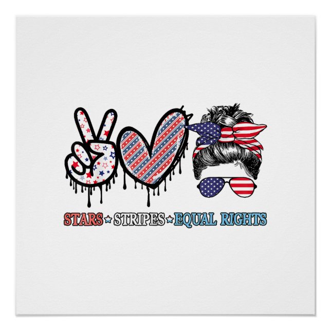 Funny US Flag Patriotic Poster (Vorderseite)