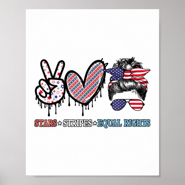 Funny US Flag Patriotic Poster (Vorne)