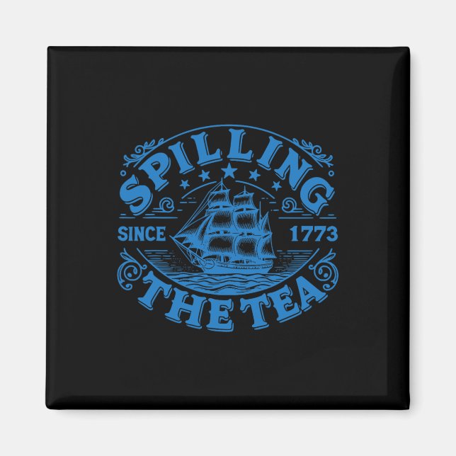 Funny US History Teacher Boston Spilling The Tee S Magnet (Vorne)