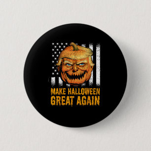 Funny US Trumpkin Halloween wieder groß Button