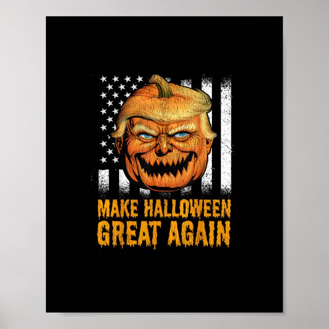 Funny US Trumpkin Halloween wieder groß Poster (Vorne)