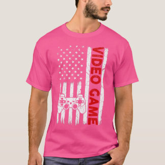Funny USA American Flag Video Game Patriotic 4th O T-Shirt