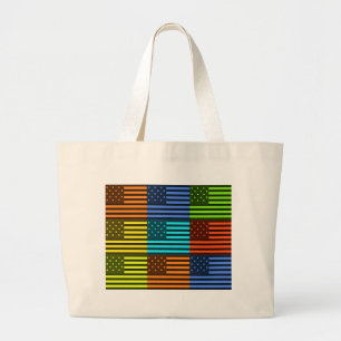 Funny USA Flag Jumbo Stoffbeutel