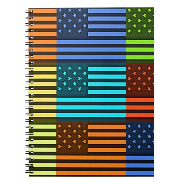 Funny USA Flag Notizblock (Vorderseite)