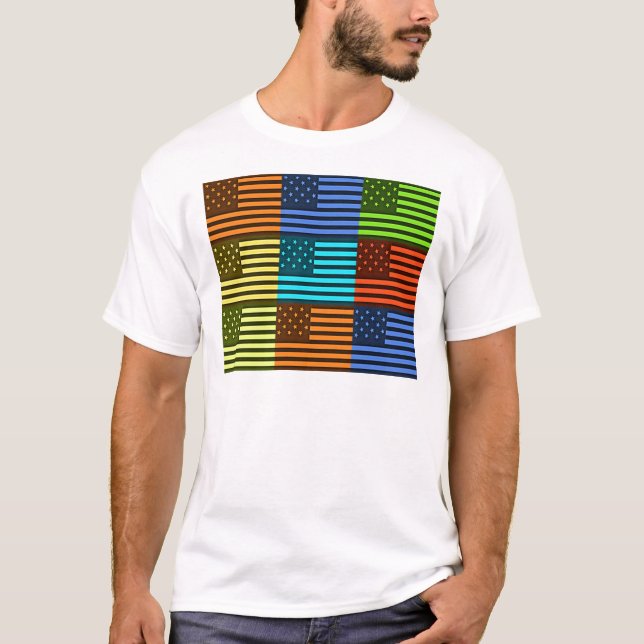 Funny USA Flag T-Shirt (Vorderseite)