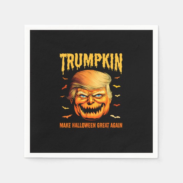 Funny Usa Pumpkin Trumpkin Make Halloween Great Ag Serviette (Vorderseite)