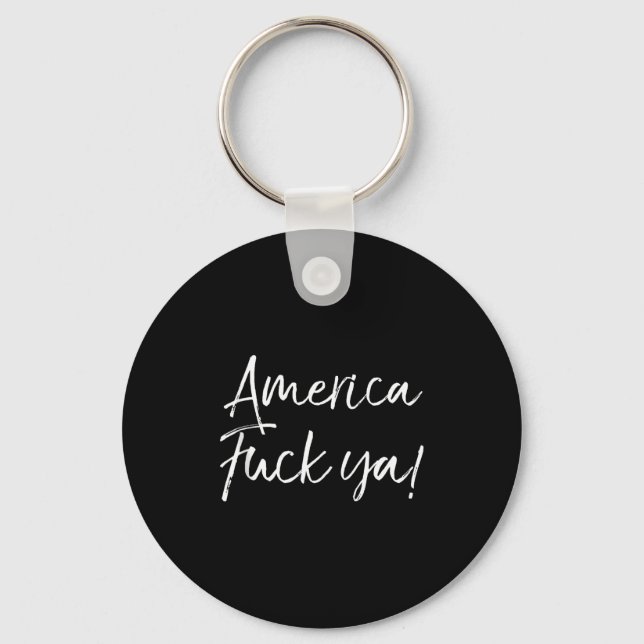 Funny Usa Quote American Saying Joke Gift America  Schlüsselanhänger (Vorderseite)