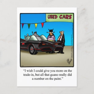 Funny Used Car Spaß Postcard Postkarte
