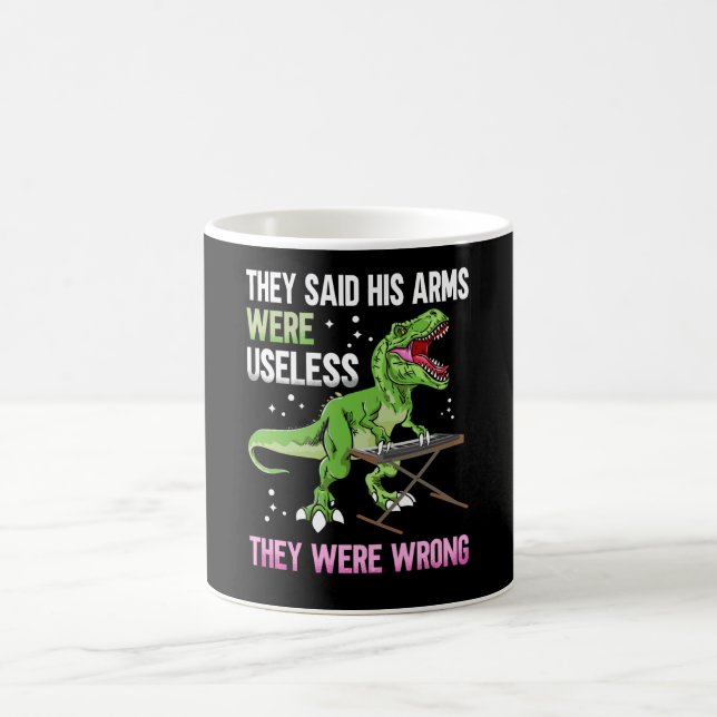 Funny Useless Arms T Rex Pianist Kaffeetasse (Mittel)