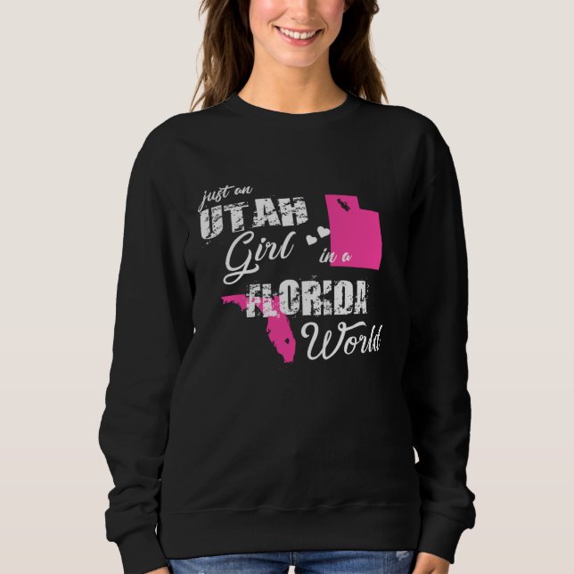Funny Utah Shirts Just an Utah girl in a Florida (Vorderseite)