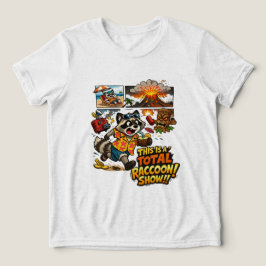 Funny Vacation Chaos Cartoon Design Tri-Blend Shirt