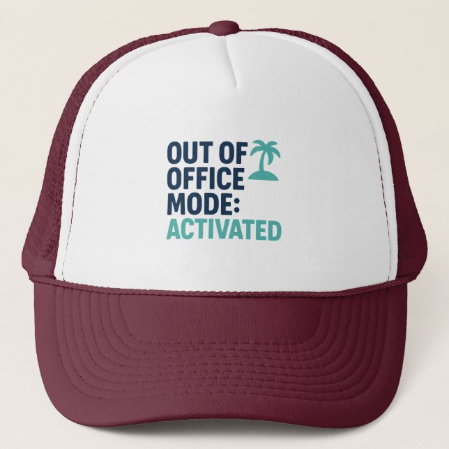Funny Vacation Trucker Hat - Work Break Geschenk Truckerkappe (Vorderseite)