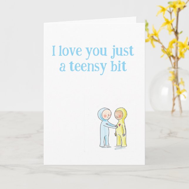 Funny Valentine Anyone Liebe Card Karte (Gelbe Blume)