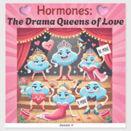 Funny Valentine Art Aufkleber