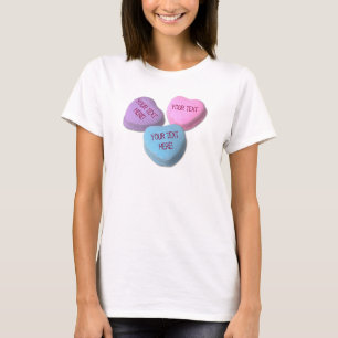 Funny Valentine Candy Herzchen Sie Ihren eigenen T T-Shirt