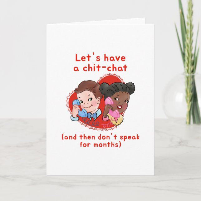 Funny Valentine Card Karte (Vorderseite)