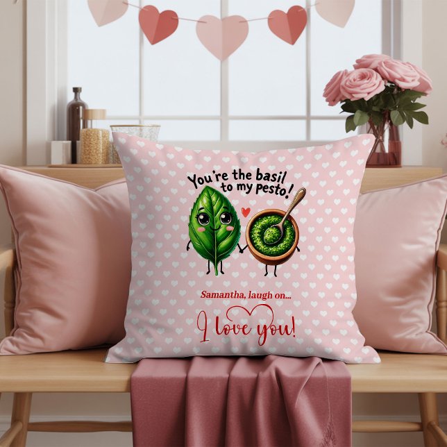 Funny Valentine Cartoon Food Pillow Personalized Kissen (Funny Valentine Cartoon Food Pillow Personalized)