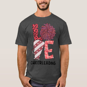 Funny Valentine Cheerleader Sport Lovers Familie O T-Shirt