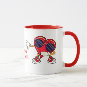 Funny Valentine Dabbing Herz Valentine Tasse