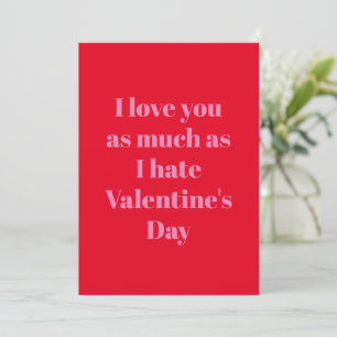 Funny Valentine Day Card I Liebe Feiertagskarte