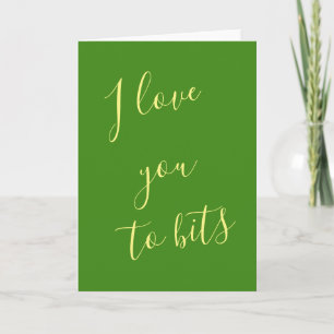 Funny Valentine Day Card I Liebe Sie zum Bits Feiertagskarte