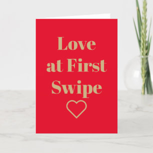 Funny Valentine Day Card Liebe am ersten Schwimm Feiertagskarte