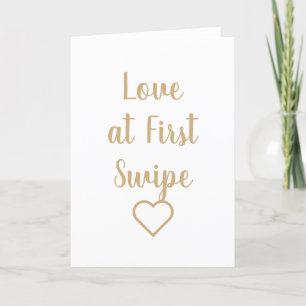 Funny Valentine Day Card Liebe am ersten Schwimm Feiertagskarte