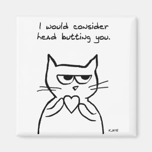 Funny Valentine - Die Katze könnte Ihnen vielleich Magnet