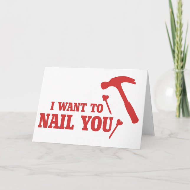 Funny Valentine Feiertagskarte (Vorderseite)