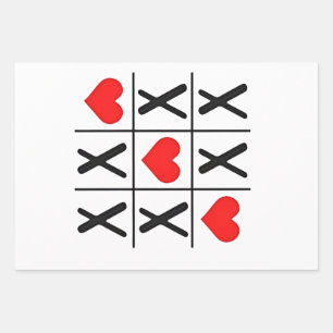 Funny Valentine Hörknödel Matching Liebhaber Geschenkpapier Set