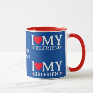 Funny Valentine I Liebe Meine Freundin Tasse