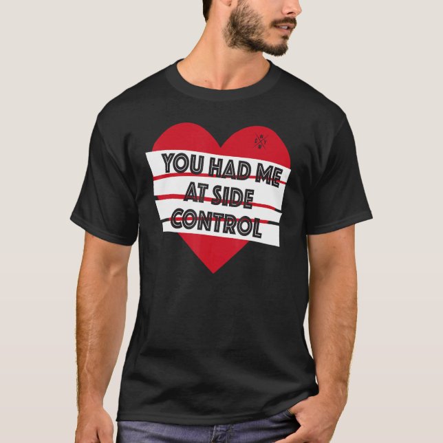 Funny Valentine Jiu Jitsu You Had Me At Side Contr T-Shirt (Vorderseite)