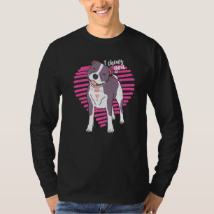 Funny Valentine S Day Bull Terrier Dog Lover My Va T-Shirt