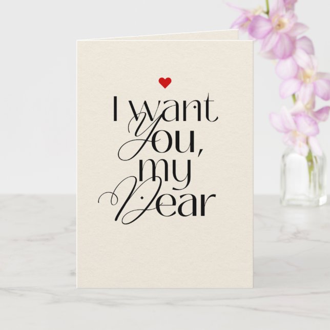 Funny Valentine’s Day Card for Husband or Partner Karte (Orchidee)