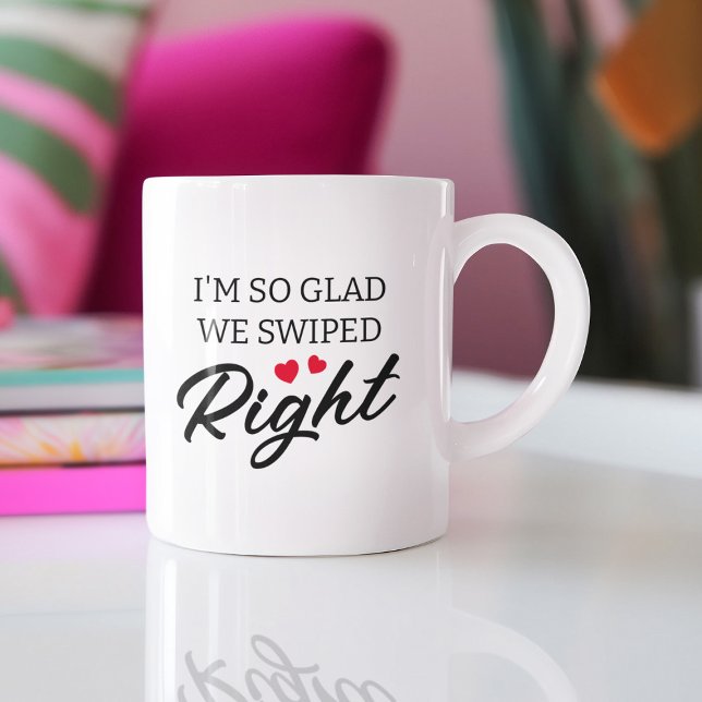Funny Valentine Swiped Rechts Kaffeetasse (Von Creator hochgeladen)