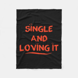 Funny Valentine Tag Single und Liebe Es Valentine Fleecedecke