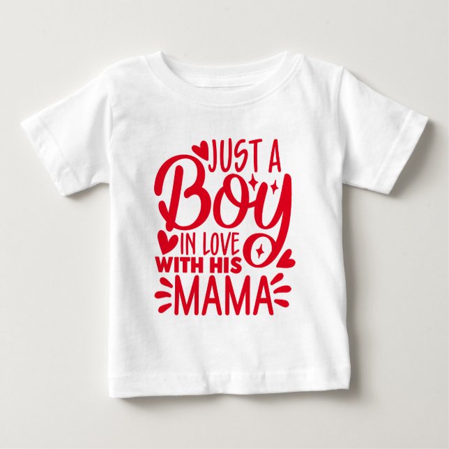 Funny Valentine Typografie Baby T-shirt (Vorderseite)