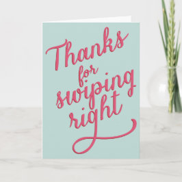Funny Valentine's Day Card | Nach rechts abwischen Feiertagskarte