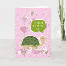 Funny Valentine's Day Card - Niedlich Turtle Carto Feiertagskarte