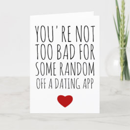Funny Valentine's Day Card Swipe Right Card Karte