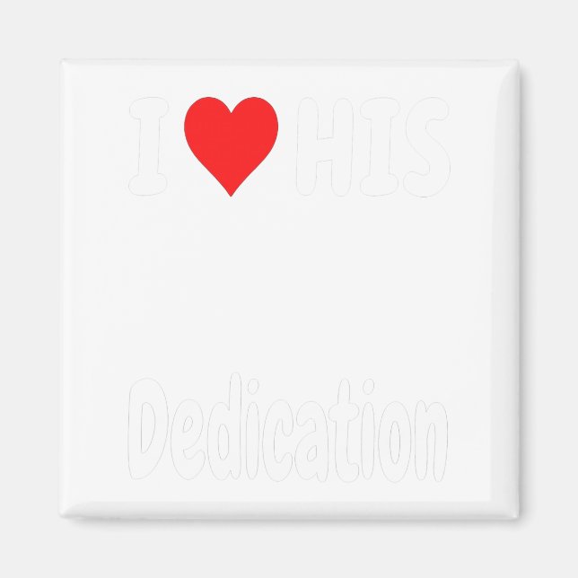 Funny Valentine's Day Couple Matching I Love His D Magnet (Vorne)