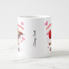 Funny Valentine's Day - Niedlich, modern & humorvo Jumbo-Tasse