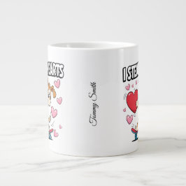Funny Valentine's Day - Niedlich, modern & humorvo Jumbo-Tasse