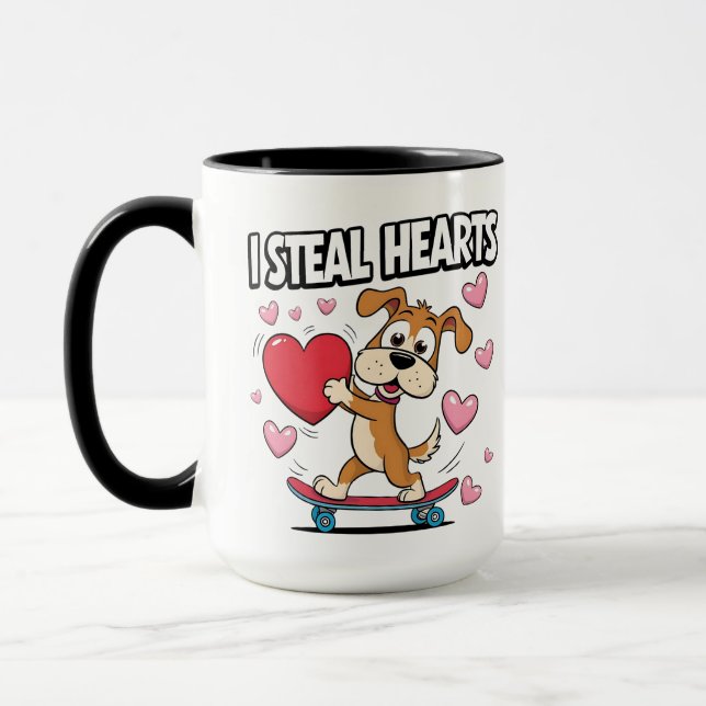 Funny Valentine's Day - Niedlich, modern & humorvo Tasse (Links)