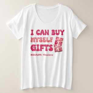 Funny Valentine's Day Self Liebe Große Größe T-Shirt