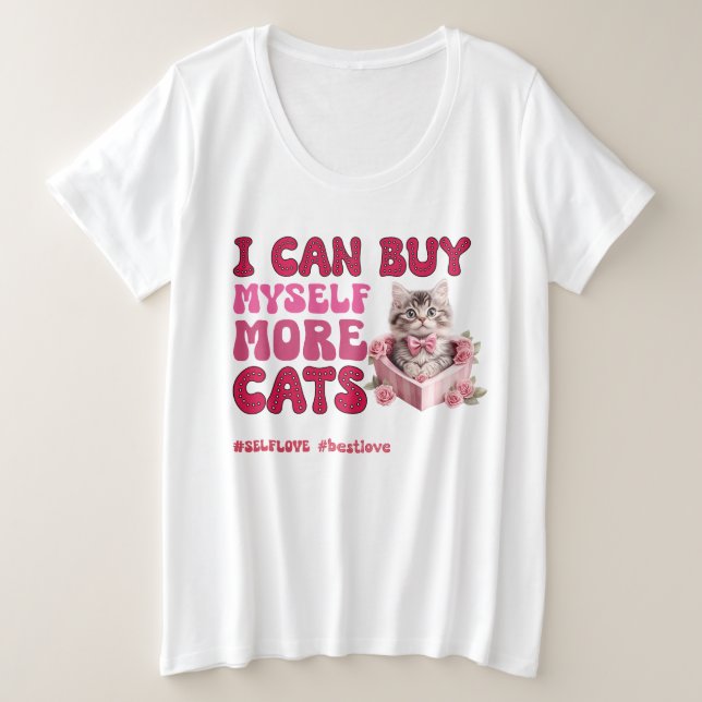 Funny Valentine's Day Self Liebe Große Größe T-Shirt (Design vorne)