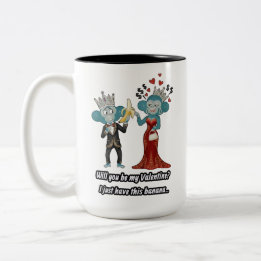 Funny valentine's present zweifarbige tasse