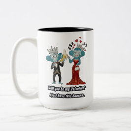 Funny valentine's present zweifarbige tasse