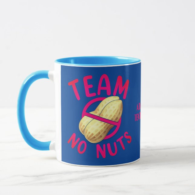 Funny Valentines Team No Nuts Geschenk für sie Tasse (Links)